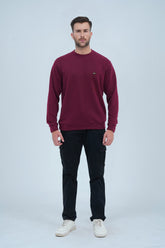 Xea Graphic Free Maroon Sweatshirt offers the perfect blend of comfort and style for men. Ideal for daily use, this sweatshirt is lightweight, soft, and easily layered. -  Graphic Free Maroon Sweatshirt - Xea Clothing